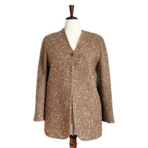 Joan & David Brown Speckled Blazer